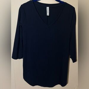 Zenana Premium NWOT Navy Blouse